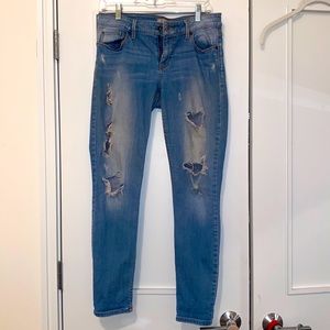 Guess Power Skinny Distressed Jeans